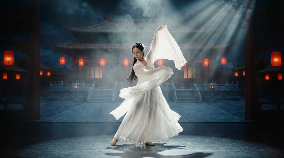 暴躁老女人古典舞蹈视频《月下飞天》